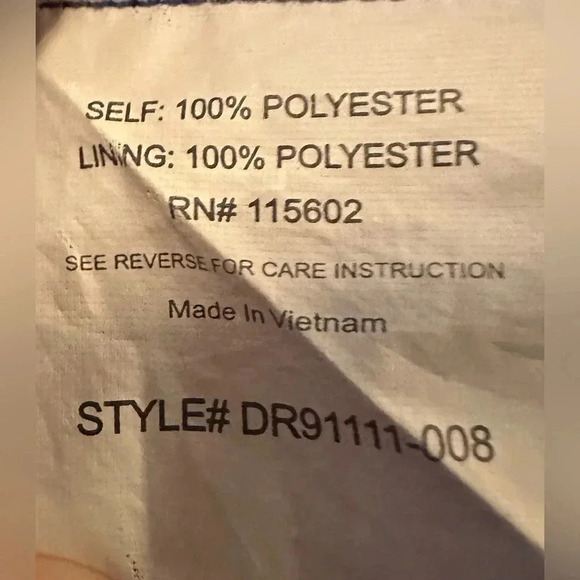 Lush blue striped sleeveless dress size L - Picture 5 of 5